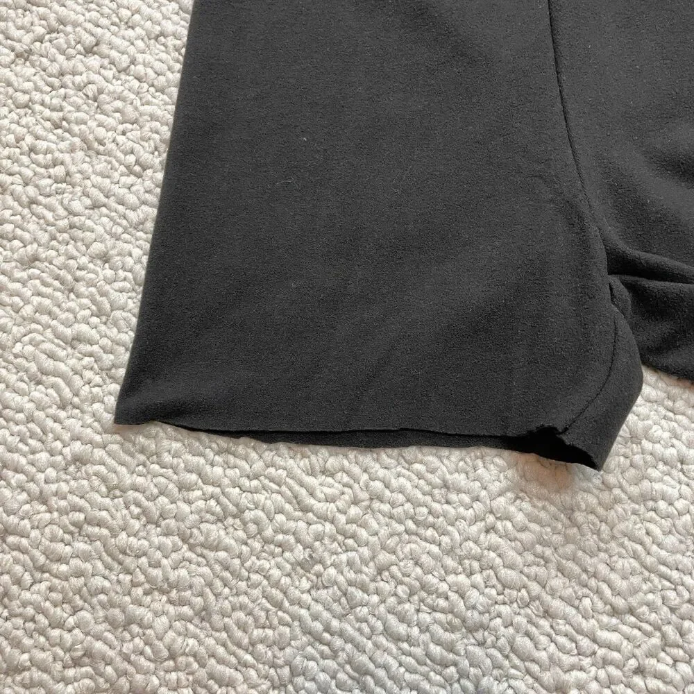 Shein Sweatshorts XX Black Casual Lounge Cut Off Soft Solid Ladies 3.5